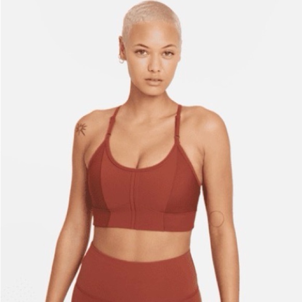 Nike Yoga Indy Padded Sports Bra - Redstone